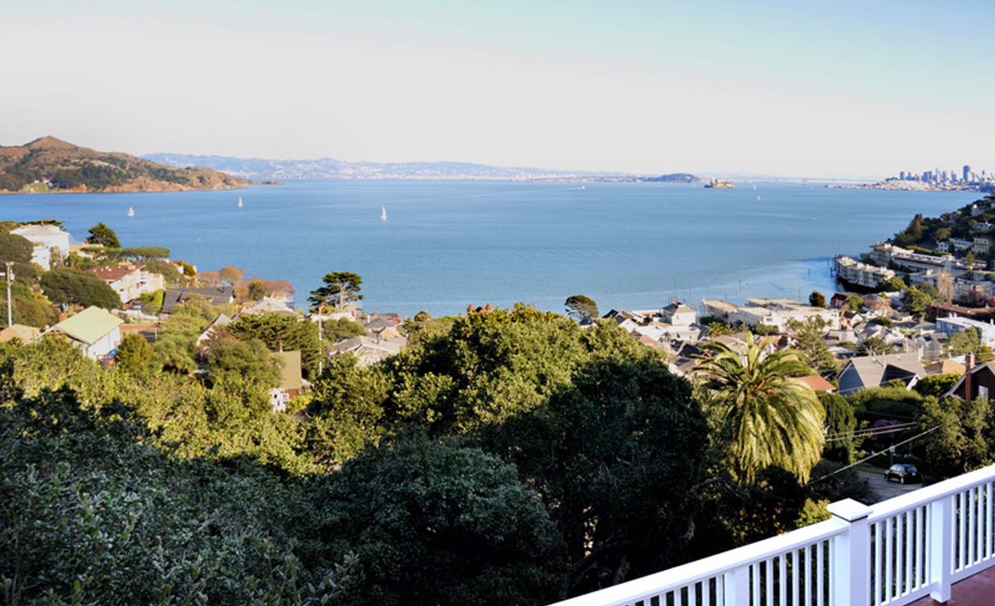 San Francisco Bay and Skyline views, attention to detail, renovated, terraced yard, separate au-pair or rental.