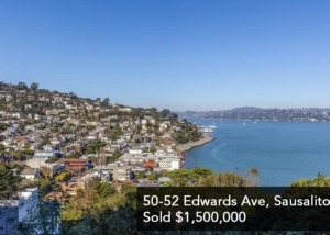 Old Town Sausalito Duplex with great views and an owners unit. 2 car garage, significant unused land, custom woodwork, fireplaces, and more!