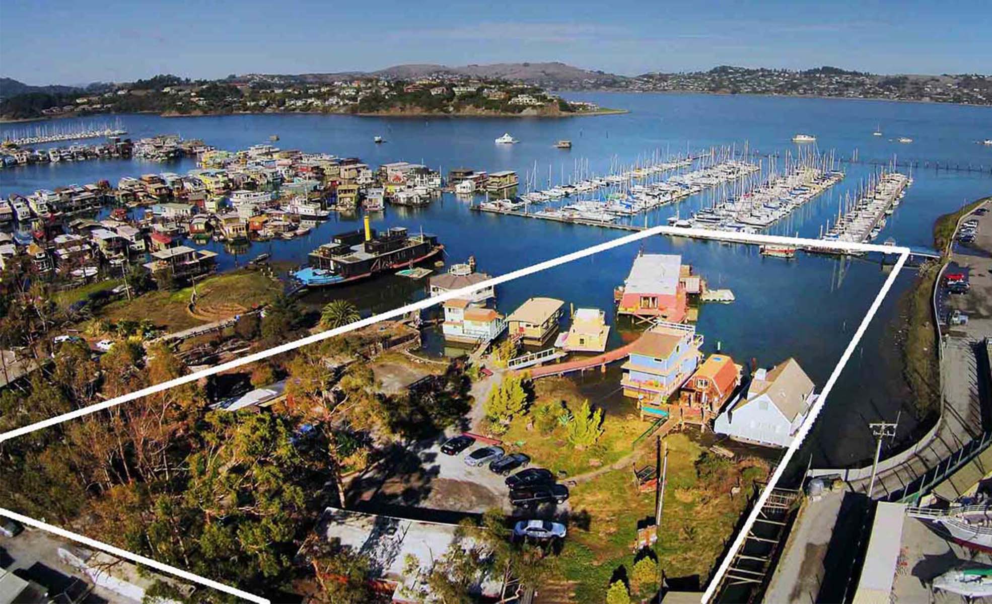 BayHaven Harbor, commonly referred to as 60 Varda Landing, offers a rare opportunity to own an historic piece of the Sausalito waterfront while offering the unique combination of income from floating home harbor and development potential.